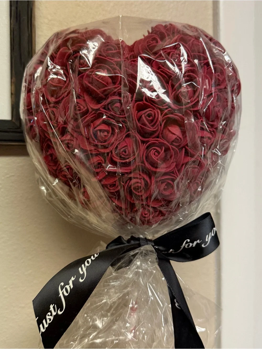 Bundle Artificial Foam Rose Bears and Heart Arrangements